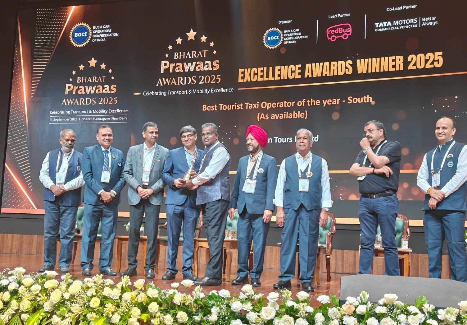 Best Inbound Tour Operator Award' and 'Best Domestic Tour Operator Award - 2025